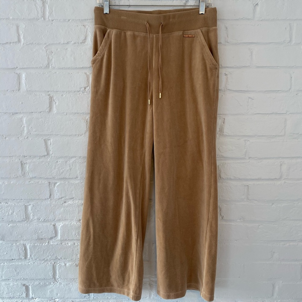 Velour Tracksuit Michael Kors 2 Piece Set in Camel Tan Color - Picture 3 of 9